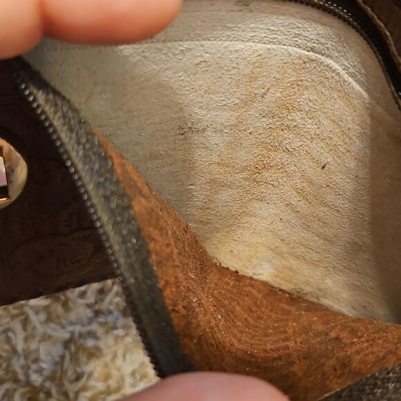 Vintage Tooled Leather Wallet Made in Mexico Horse Floral Western Cowgirl - Picture 6 of 12